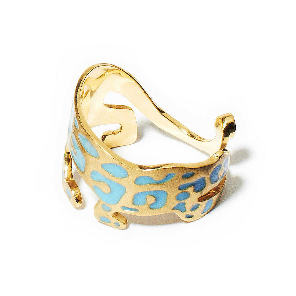 Panther Ring Enamel | Turquoise