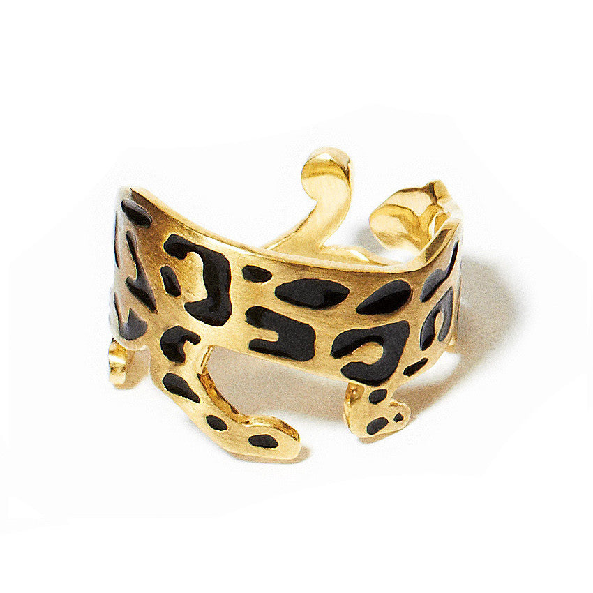 Panther Ring Enamel | Black