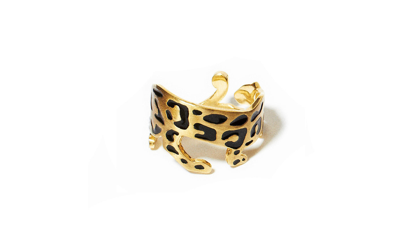 Panther Ring Enamel | Black