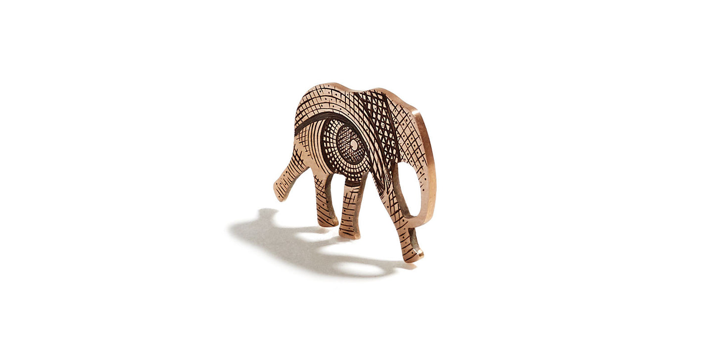 Elephant Pendant Engraved | Eye