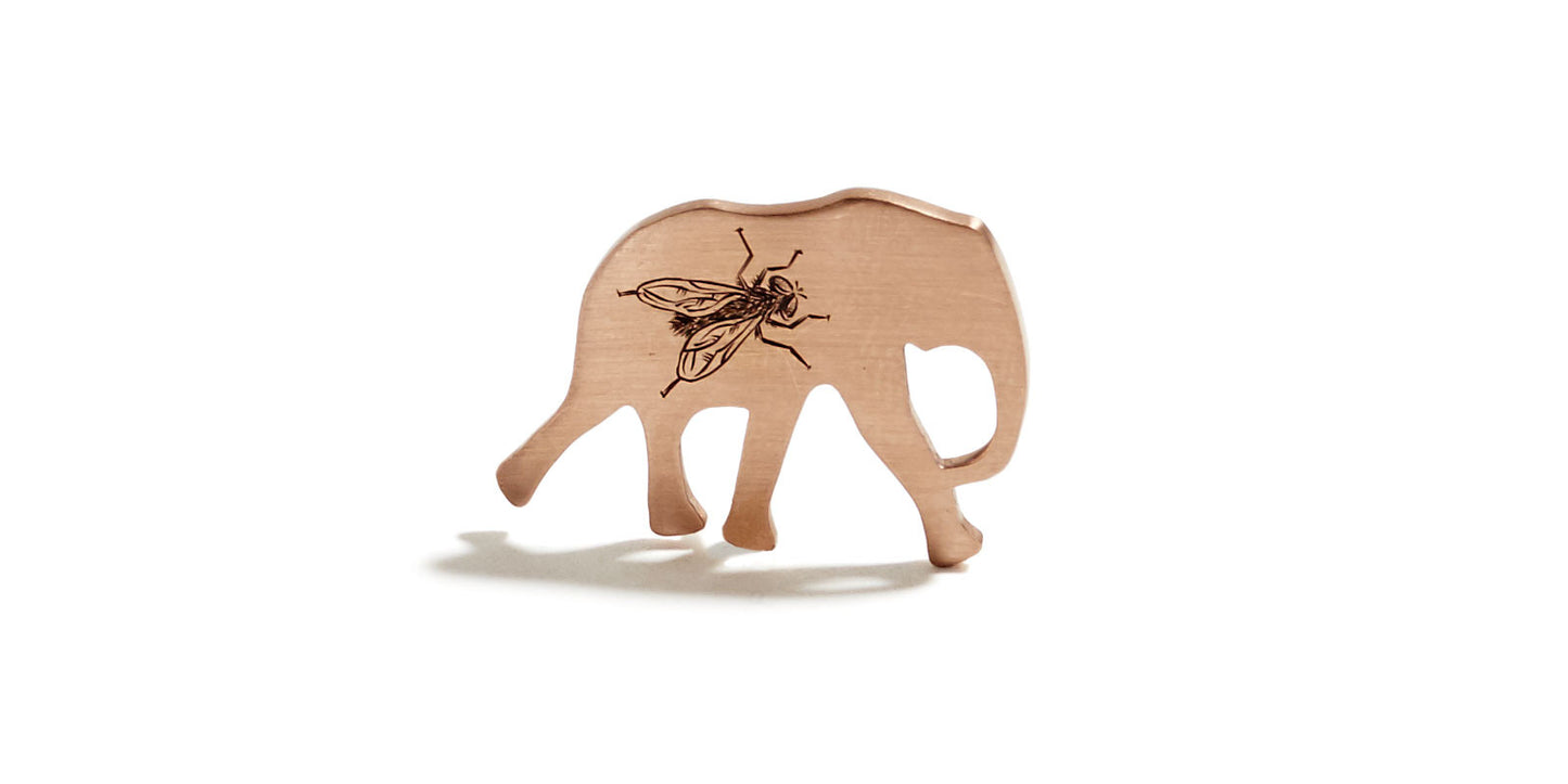 Elephant Pendant Engraved | Fly