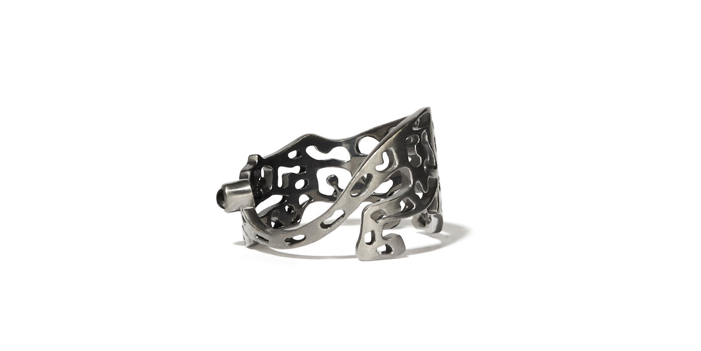 Panther Ring Cutout | Black Rhodium
