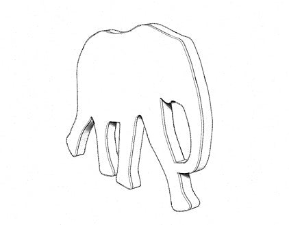 Elephant Pendant | Ebony