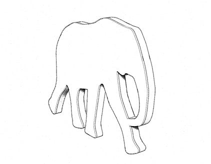 Elephant Pendant | Ebony