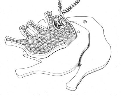 Elephant Trio Necklace