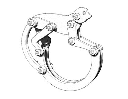 Monkey Ring with Diamonds with Custom Engraving + Shipping to EU/Spain