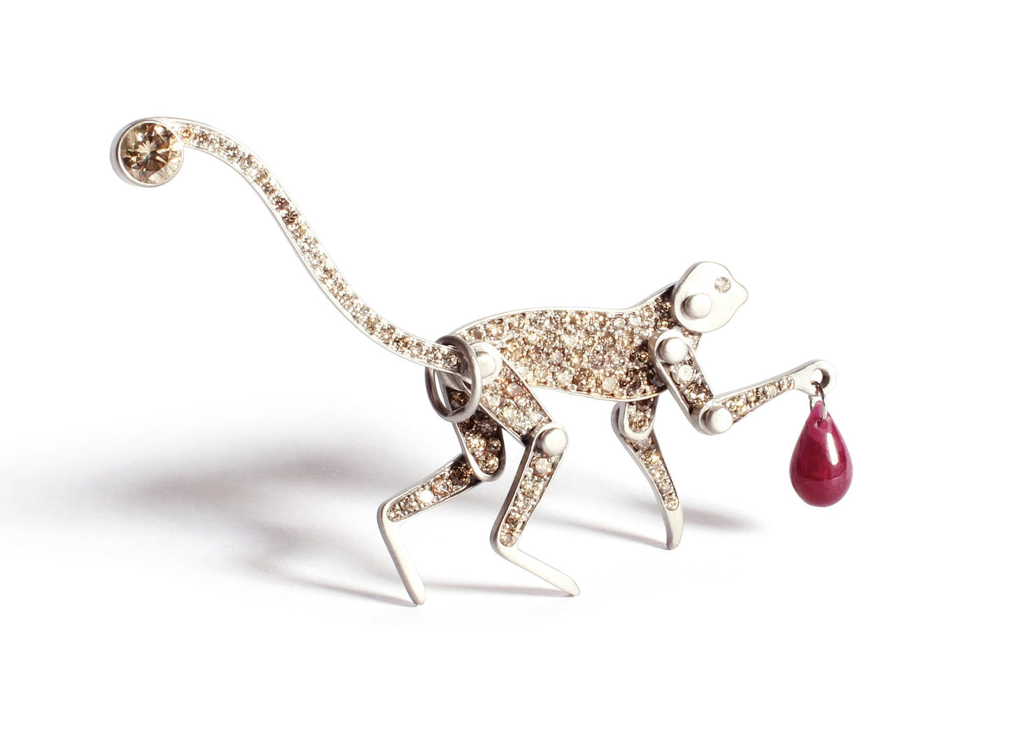 Monkey Pendant Pave