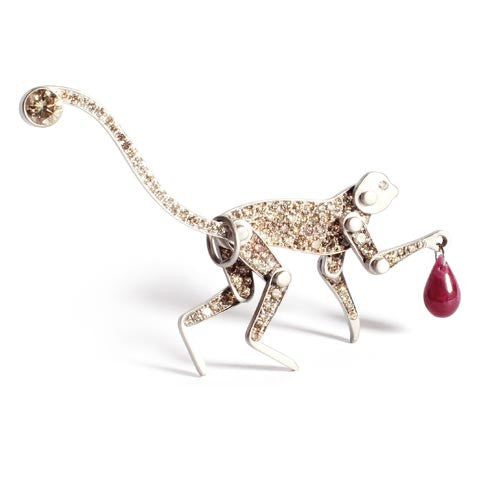 Monkey Pendant Pave