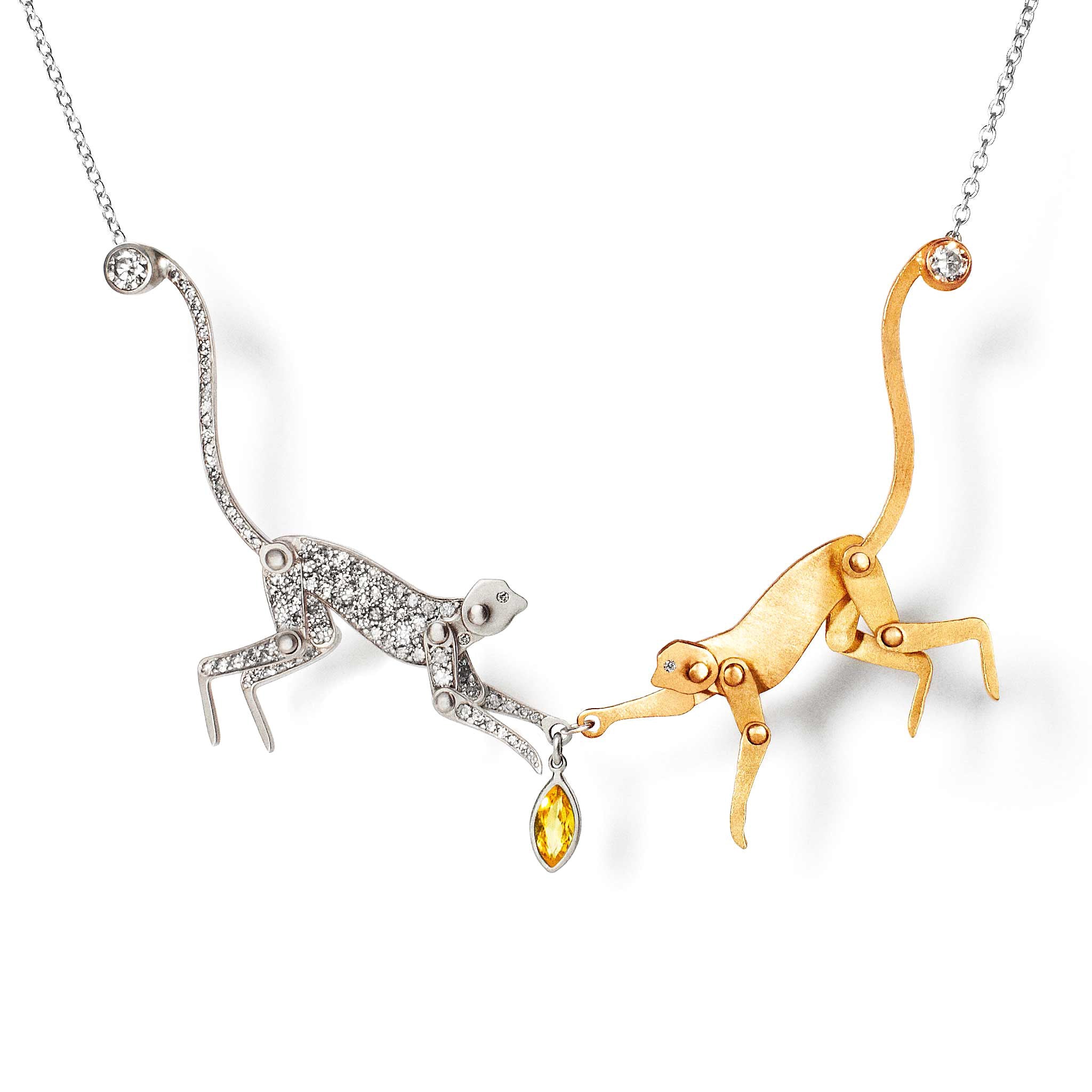 Double Monkey Double Monkey Necklace โ Marc Alary