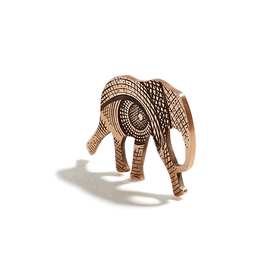 Elephant Pendant Engraved | Eye