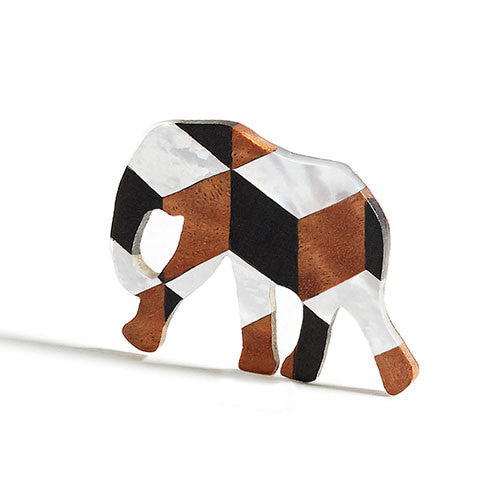 Elephant Pendant Inlay | Cube